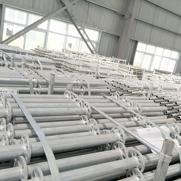 盤(pán)扣式腳手架廠家車(chē)間產(chǎn)品陳列