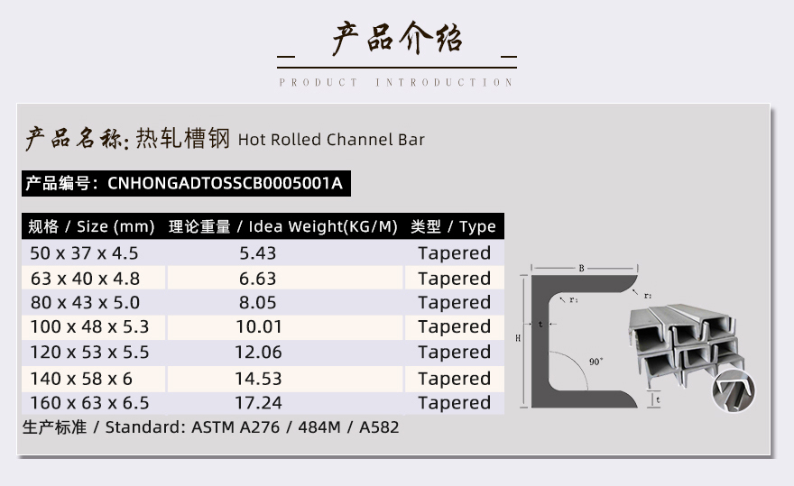303不銹鋼槽鋼產品介紹