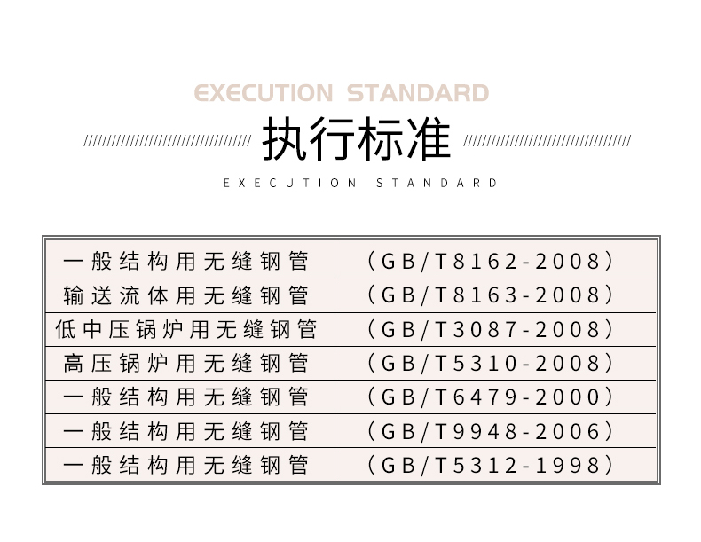 大口徑無縫鋼管執(zhí)行標準