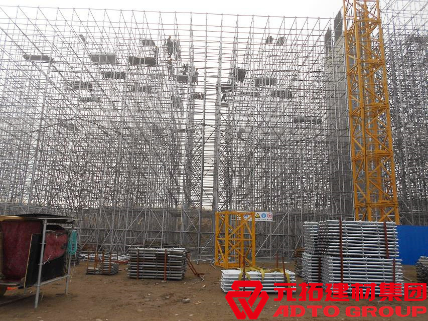 北京地鐵合作工程 使用元拓盤扣式腳手架