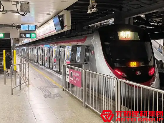 香港沙中線地鐵項目使用元拓盤扣式腳手架