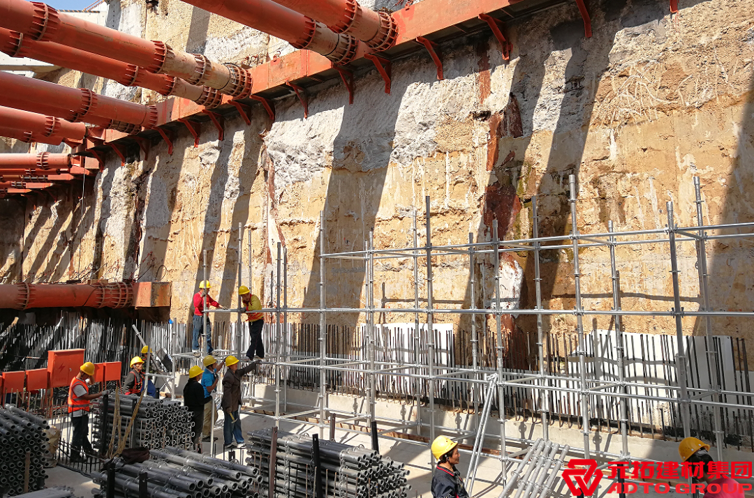 元拓盤扣腳手架在地鐵建設中的應用