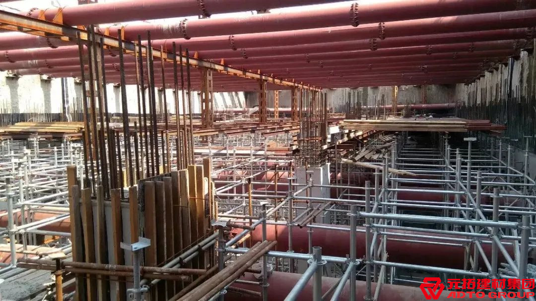 元拓盤扣腳手架在地鐵建設中的應用