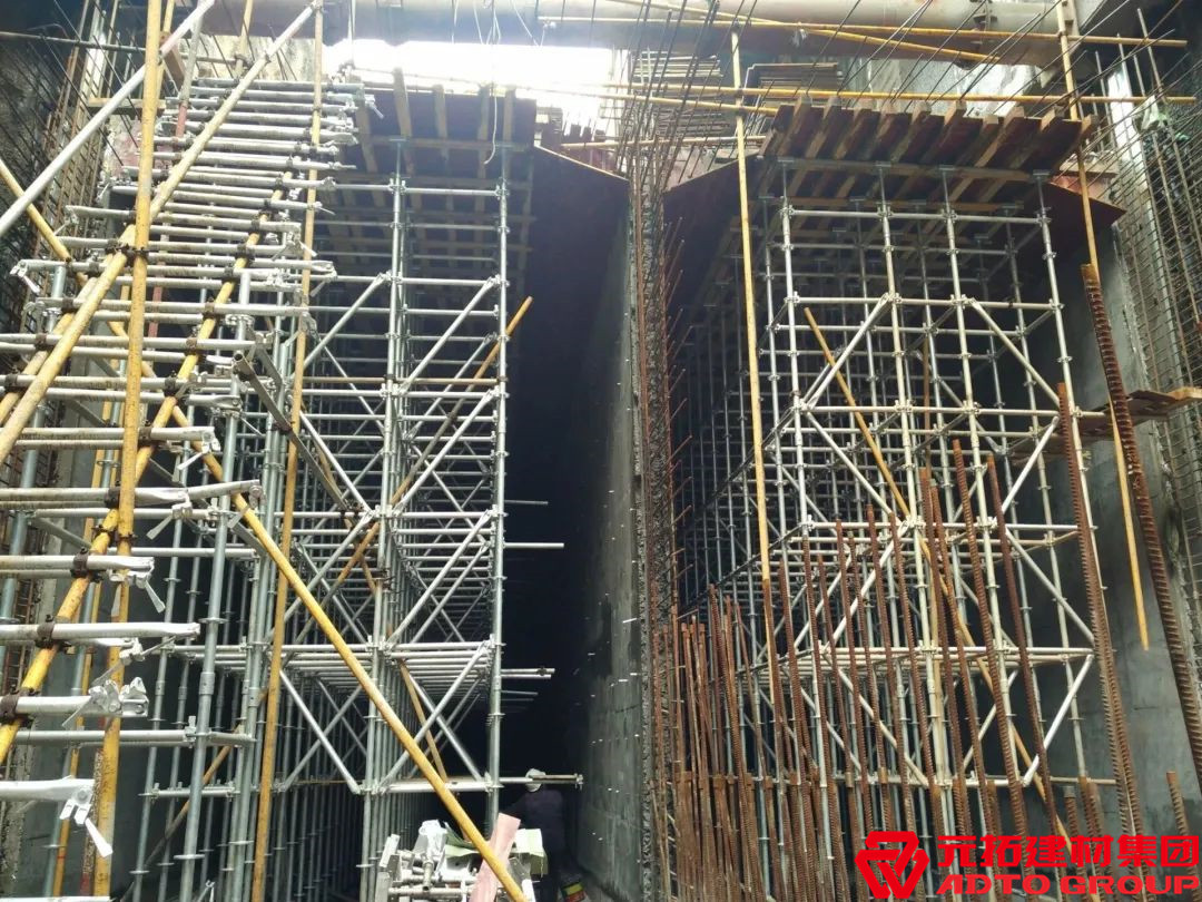 元拓盤扣腳手架在地鐵建設中的應用