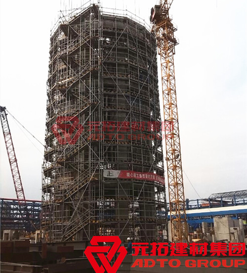 鍍鋅架子管電廠外架搭設(shè)應用效果