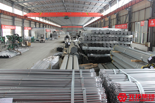 珠海PTA二期項(xiàng)目訂購(gòu)的架子管,工廠堆放圖片