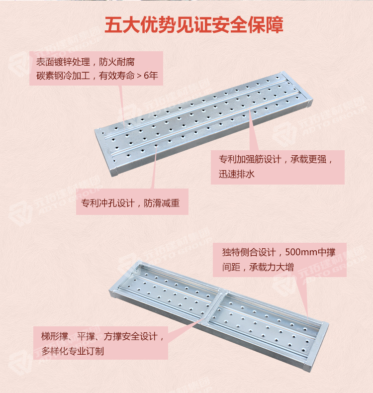 元拓鋼跳板優(yōu)勢