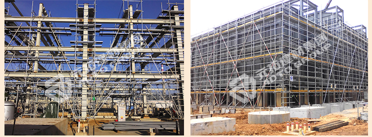 元拓黑架管48.3*2.5工程案例