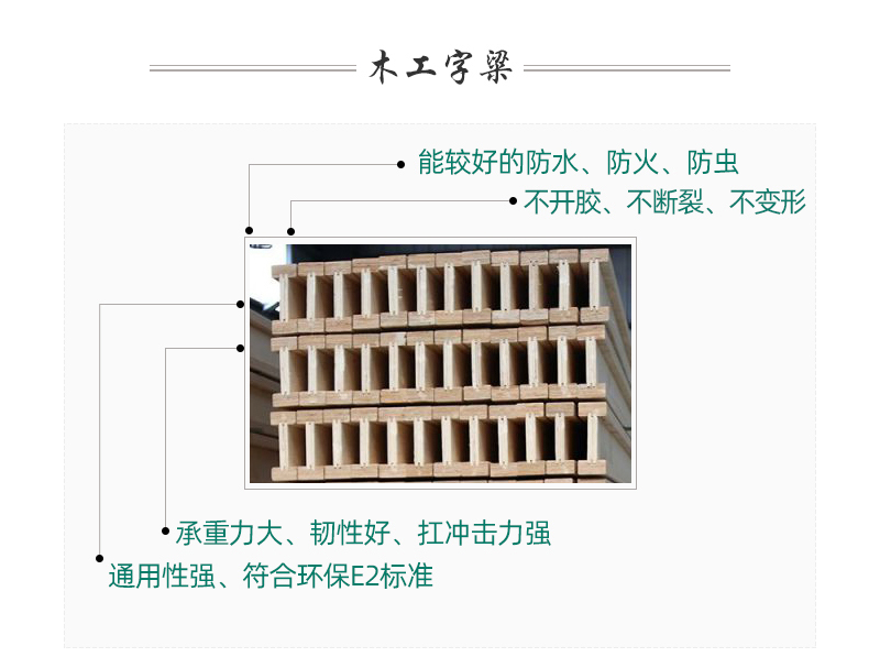 木工字梁  產(chǎn)品特點